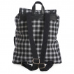 Sac  dos rock tartan noir et blanc  rivets - Banned