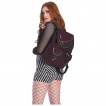 Sac  dos rock tartan rouge bordeaux  rivets - Banned