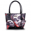 Sac à main bandoulière + Porte-monnaie à crane et calavera