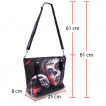 Sac à main bandoulière + Porte-monnaie à crane et calavera