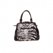 Sac à main Banned gothique noir à imprimé cage thoracique