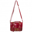 Sac à main Banned rouge et marron style cartable modèle