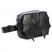 Sac  main convertible ceinture similicuir noir  ailes de chauve-souris - Banned