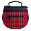 Sac à main coupe ancienne à tartan rouge - Banned