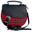 Sac à main coupe ancienne à tartan rouge - Banned