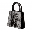 Sac à main à couple de chats noirs amoureux - Banned