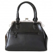 Sac à main faux cuir noir à toile d'aignée et noeud papillon - Banned