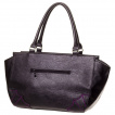 Sac  main gothique Banned noir  chauve-souris violettes en relief