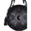 Sac à main gothique rond HENNA BLACK ROUND BAG - Restyle
