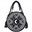 Sac à main gothique rond HENNA WHITE ROUND BAG - Restyle