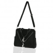 Sac à main gothique suédine DOUBLE ZIPPED MOON - Restyle