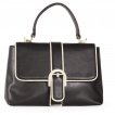Sac à main noir bordures blanches rétro-vintage - BANNED