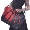 Sac à main noir et rouge à poing américain HARLEY BAG - Poizen Industries