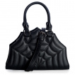 Sac  main noir gaufr style toile d'araigne - Banned