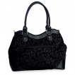 Sac à main noir à main squelette tenant une rose mortelle - Banned