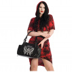 Sac à main noir ouija à papillon squelette et lacets - Banned