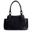 Sac à main noir ouija à papillon squelette et lacets - Banned