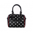 Sac  main noir  pois blancs modle 