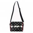 Sac  main noir  pois blancs modle 