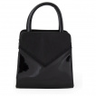 Sac à main noir rétro à roses anglaises et noeud rouge - Banned