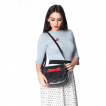 Sac à main noir rockabilly noeud et cerises
