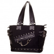 Sac à main punk-rock Banned noir riveté à menottes