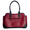 Sac  main ray noir et rouge  tombe chauve-souris - Banned