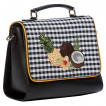 Sac à main Rétro Motif Vichy fruits tropicaux - Banned
