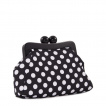 Sac  main rtro rockabilly noir  pois blancs -  Banned