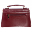 Sac à main rétro similicuir marron effet peau de crocodile - Banned