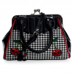 Sac  main Rockabilly  cerises mortelles - BANNED