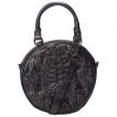 Sac à main rond à moulure cage thoracique