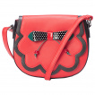 Sac  main rouge rockabilly noeud et cerises 