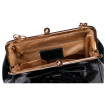 Sac  main similicuir style rtro - Noir et bronze - Banned