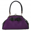 Sac  main similicuir violet et noir  chauve-souris - Banned