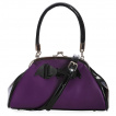 Sac  main similicuir violet et noir  chauve-souris - Banned