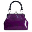 Sac  main similicuir violet  toile et araigne - Banned