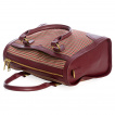 Sac  main steampunk similicuir marron  tissus petits carreaux - Banned