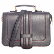 Sac à main style cartable noir