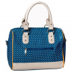 Sac  main sugar skull bleu  pois - Banned