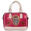 Sac  main sugar skull magenta  pois - Banned