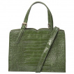 Sac à main vert style peau de reptile - Banned