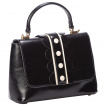 Sac noir à pois blancs et pétales - Banned