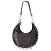 Sac similicuir noir Croissant de Lune - Banned