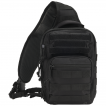 Sac ventral militaire noir à large bandoulière - Brandit