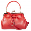 Sac Vintage Rouge  noeud Fermoir clic clac  - BANNED