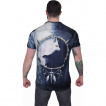 T-shirt de sport / football homme avec loup  pelage Yin et Yang et attrape-rves