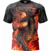 T-shirt de sport / football homme  Dragon dbordant de lave