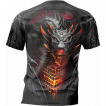 T-shirt de sport / football homme  Dragon dbordant de lave