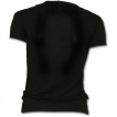 T-shirt dbardeur (2en1) femme gothique noir  manches courtes